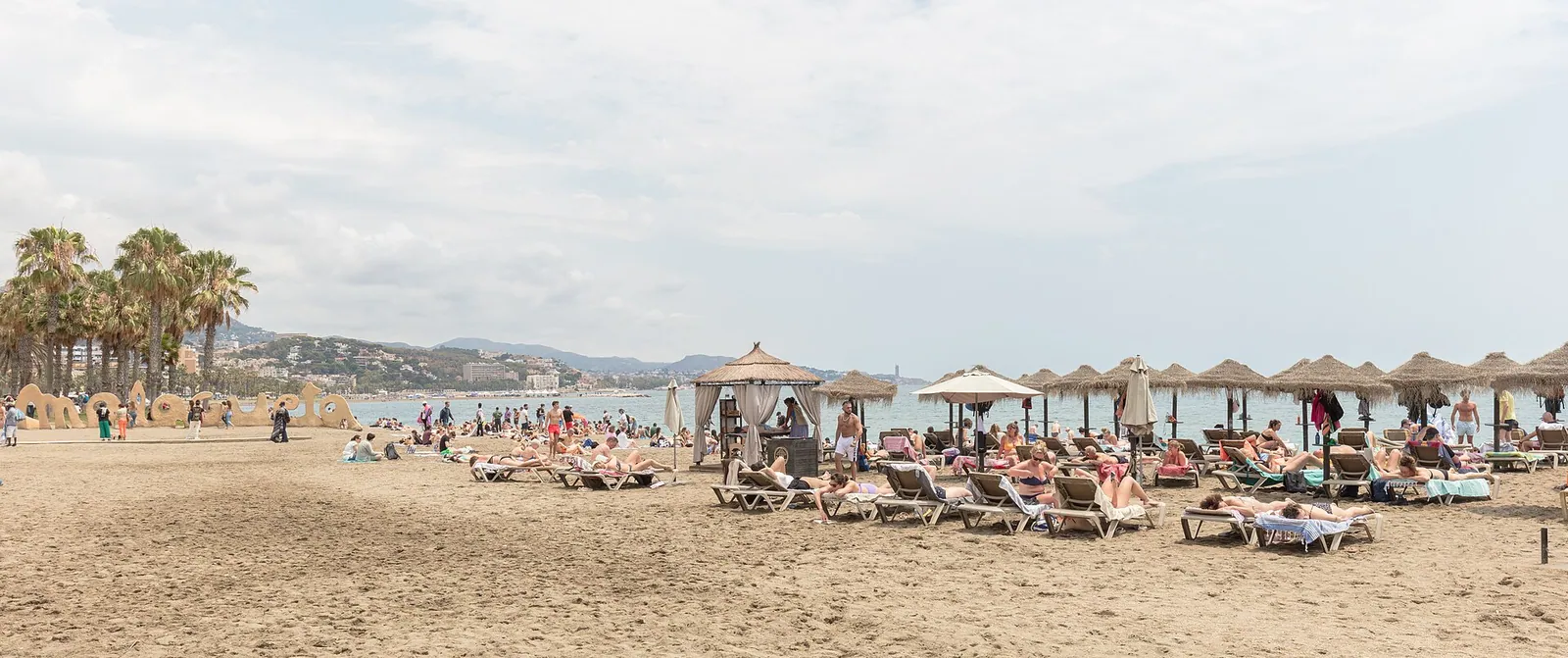 La Malagueta beach in Málaga city