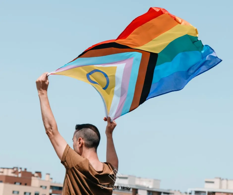 Rainbow flags at the Torremolinos Pride celebration